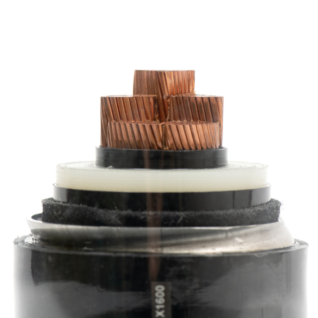 Hochspannungs -XLPE -Isolier -Stromkabel mit Aluminiumwellscheide für eine verstärkte Übertragungsffizienz