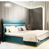 Moderne einfache Luxushause/Hotel Kingsize Lether/Stoffbett