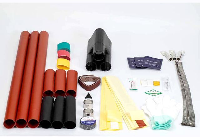 Schrumpfbare Kabelabschlüsse für Stromkabel