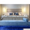Moderne einfache Luxushause/Hotel Kingsize Lether/Stoffbett